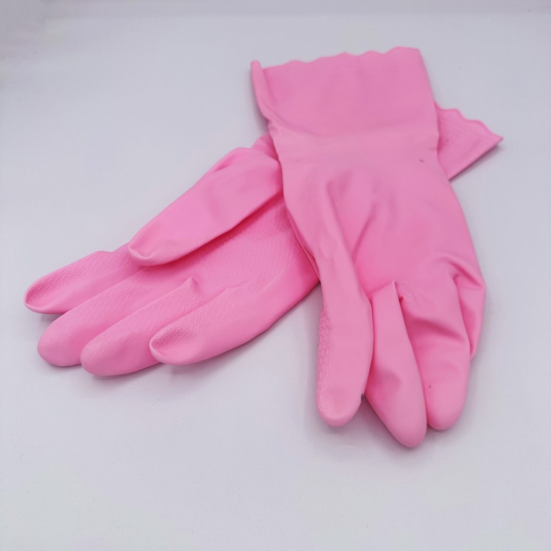 Gants de ménage roses – Protection et confort pour le nettoyage