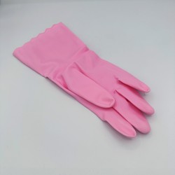 Gants de ménage roses – Protection et confort pour le nettoyage