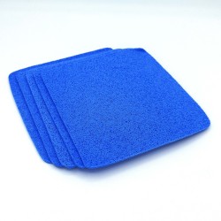 Lot de 5 lavettes absorbantes bleues en éponge – Nettoyage cuisine & maison