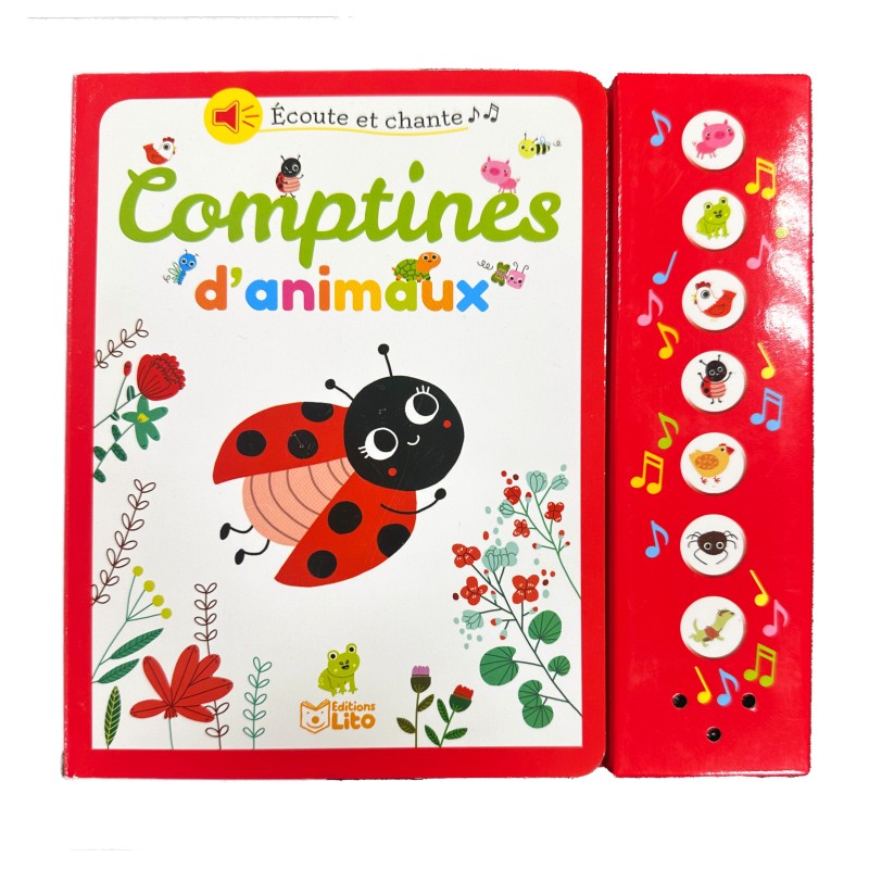 Comptines d’animaux – Livre sonore interactif (Éditions Lito)