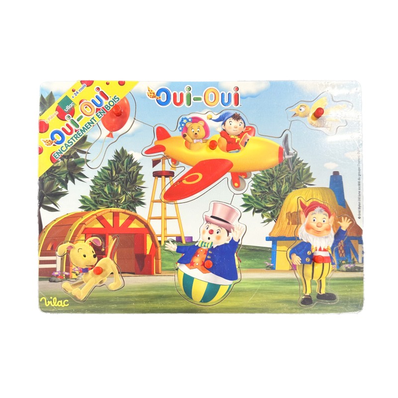 Oui-Oui – Puzzle d’Encastrement en Bois (Vilac)