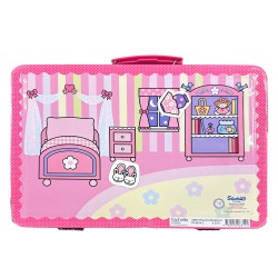 Coffret Hello Kitty – Valisette aimantée + 4 livres (Coloriages, Jeux, Histoires, École)