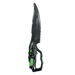 Épée noire et verte en plastique – Accessoire de chevalier ou de super-héros