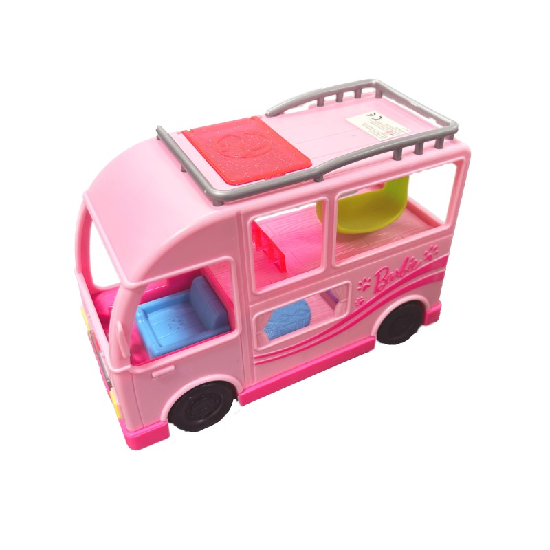 Mini camping-car Barbie Pets – Maison de vacances rose à étages