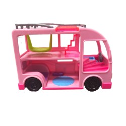Mini camping-car Barbie Pets – Maison de vacances rose à étages