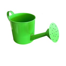 Arrosoir en métal vert – Grand format robuste et décoratif