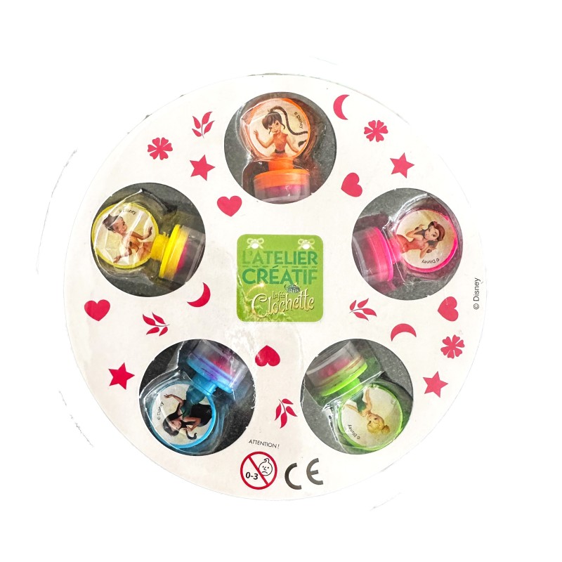 Coffret de 6 tampons Disney Fées – Atelier créatif pour enfants