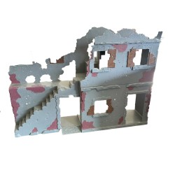 Maquette de ruine en plastique – Bâtiment militaire ou décor de jeu