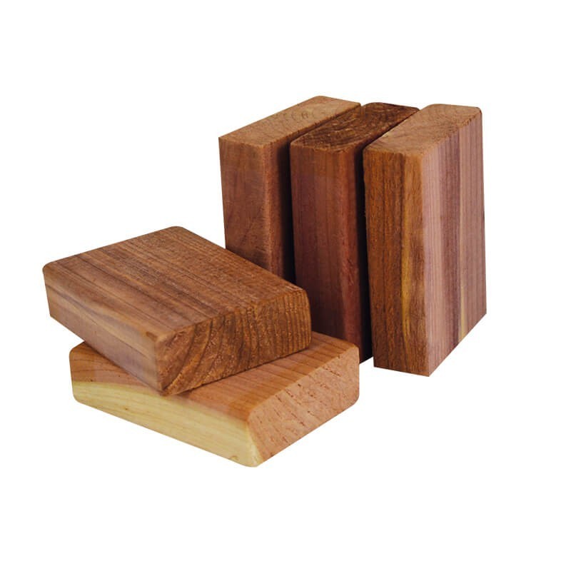 Red Cedar Wood Moth Repellent Block x5 | Natural Moth Repellent