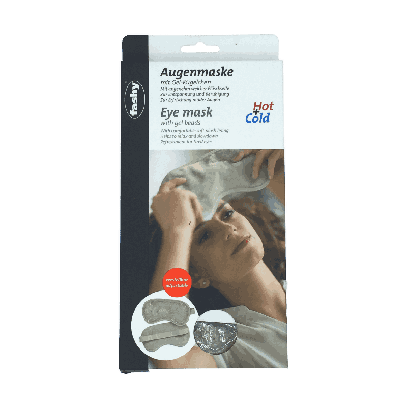 Masque yeux relaxant Fashy – effet chaud/froid avec billes de gel