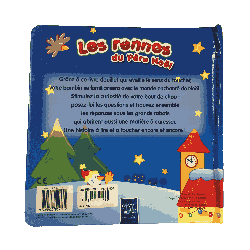 Les rennes du Père Noël – Livre à toucher tout doux pour les tout-petits