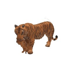 Figurine tigre et son petit – Maman tigre transportant son bébé