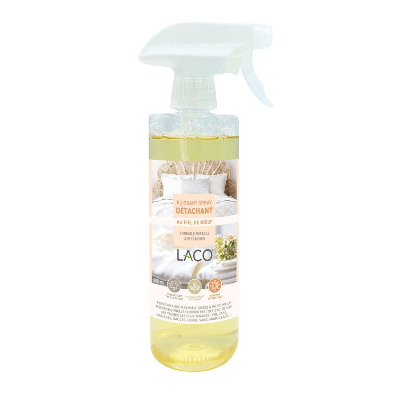 Spray Détachant Fiel de Bœuf LACO® – Formule enzymatique anti-taches