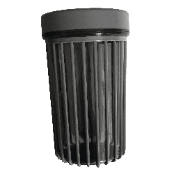 Lot de 3 pots de rangement gris – Design rainuré avec couvercles hermétiques