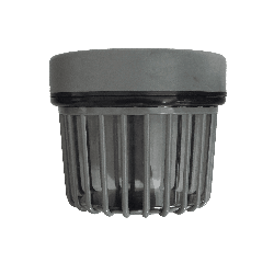 Lot de 3 pots de rangement gris – Design rainuré avec couvercles hermétiques