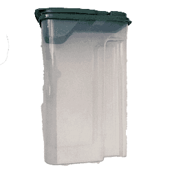 Lot de 2 boîtes de rangement alimentaires avec couvercle à clapet – Format vertical avec ouverture pratique