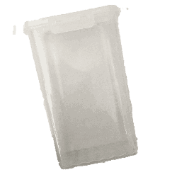Lot de 2 boîtes de rangement transparentes avec couvercle à clip – Pratiques, légères et polyvalentes