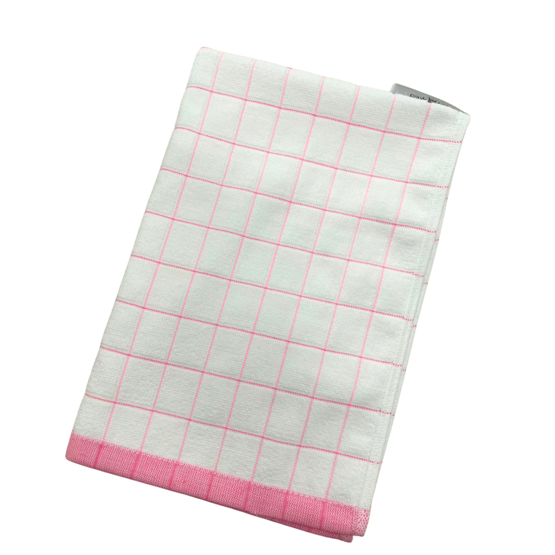 Cotton kitchen towel pink - soft & ultra-absorbent