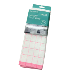 Cotton kitchen towel pink - soft & ultra-absorbent