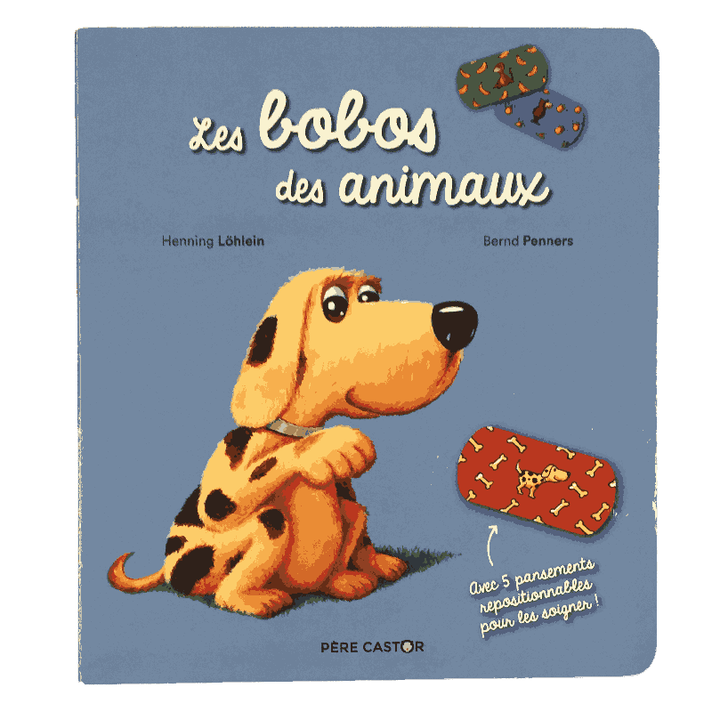 Livre enfant “Les bobos des animaux” – avec pansements repositionnables