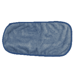 Lot de 2 lingettes lavables / gants de toilette en fausse fourrure douce – bleu & violet