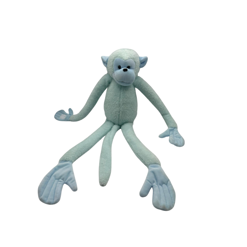 Peluche Singe Bleu – Douce et Longues Pattes