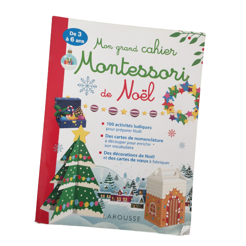 Mon Grand Cahier Montessori de Noël – Larousse – 3 à 6 ans – Neuf