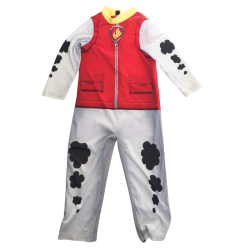 Déguisement Enfant Pompier – Combinaison Rouge & Blanche – Neuf