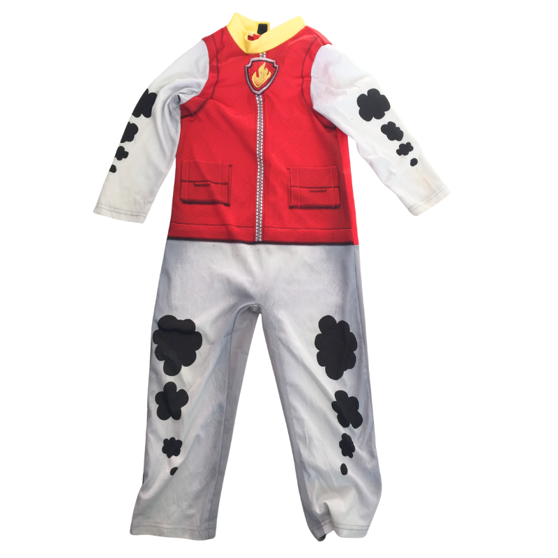 Déguisement Enfant Pompier – Combinaison Rouge & Blanche – Neuf