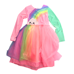 Déguisement Robe Arc-en-Ciel Enfant – Nuage Kawaii & Jupe Tulle