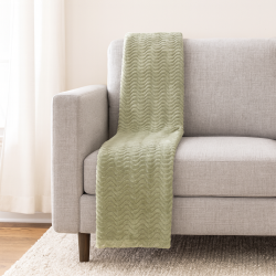 Couverture Douce Vert Amande – Plaid Cocooning