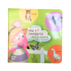 Livre enfant Ma 1ère imagerie des animaux avec photos et illustrations.