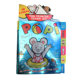 Magazine enfant Popi – Plouf ! Dans l’eau. Pour 1–3 ans, histoire animée + cadeau.
