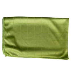 Chiffonnette microfibre satinée verte – Spéciale vitres et inox