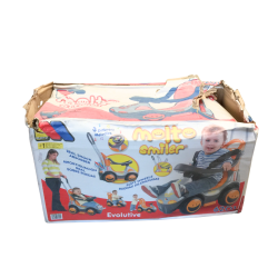 Voiture évolutive Molto Smiler – mélodies, roues silencieuses, amortisseur. Boîte abîmée.
