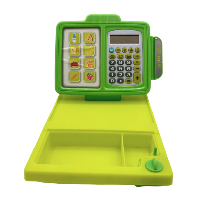 Caisse enregistreuse verte – Jeu d’imitation pour enfants