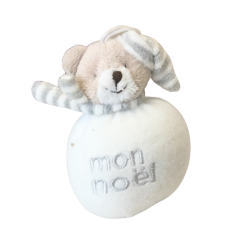 Peluche Ourson “Mon Noël” – Occasion – Déstockage