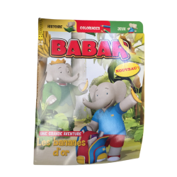 Babar – Les bananes d’or – Magazine histoire, jeux et coloriages – Destockage