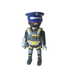 Figurine Playmobil policier tactique – Casquette bleue – Destockage