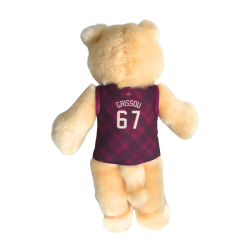 Peluche tigre “Grissou” – Maillot ASA 67 – Mascotte sportive