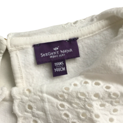 Haut fille SERGENT MAJOR – 11 ans (146 cm) – Col brodé & motif floral