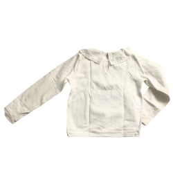 Haut fille SERGENT MAJOR – 11 ans (146 cm) – Col brodé & motif floral