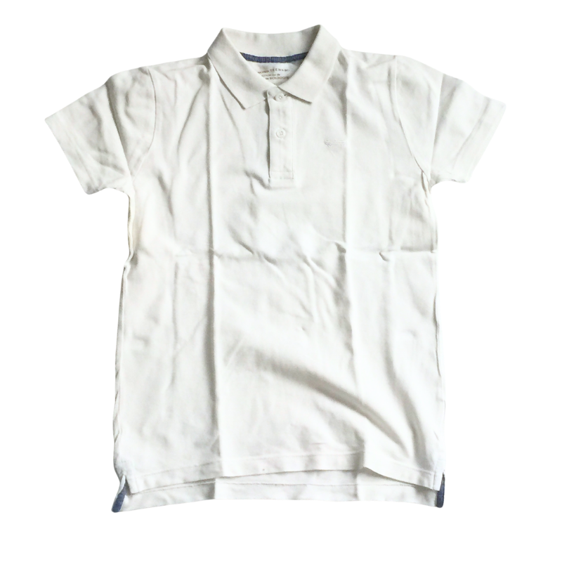 Polo blanc MONOPRIX TEENS BIO – 10 ans – Coton biologique