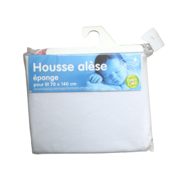 Housse alèse éponge Baby Calin – 70×140 cm – Protection matelas bébé