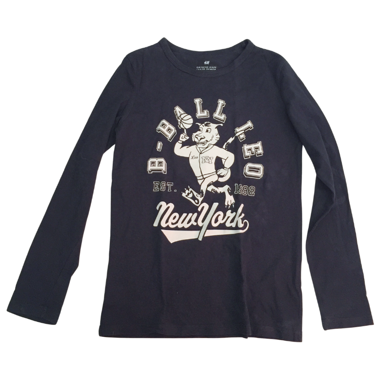 T-shirt manches longues H&M enfant – “New York B-Ball Leo”