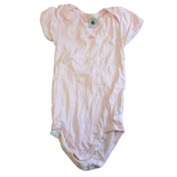 Body Petit Bateau 36 mois rose rayé