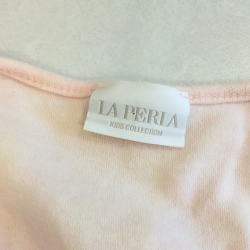 Robe La Perla Kids Collection rose pâle avec dentelle