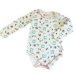 Body Petit Béguin 18 mois blanc imprimé animaux