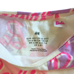 T-shirt H&M Barbie 122/128 manches longues