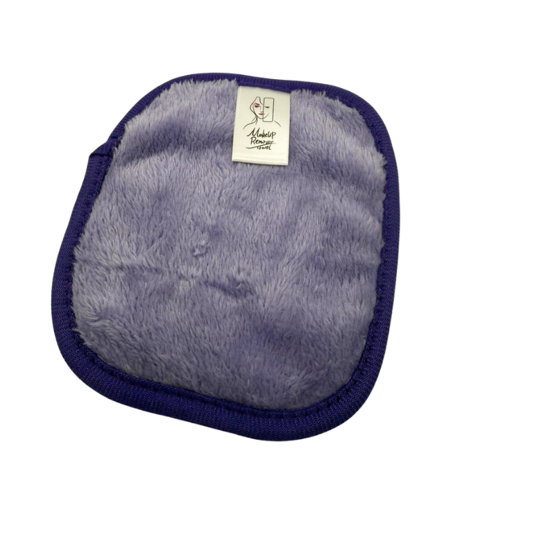Serviette démaquillante réutilisable violette – Déstockage